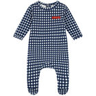 Baby Boys White & Navy Blue Logo Babygrows ( 2-Pack ), 1, hi-res